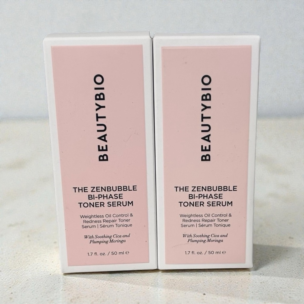 (2) BEAUTYBIO THE ZENBUBBLE BI PHASE TONER SERUM BUNDLE